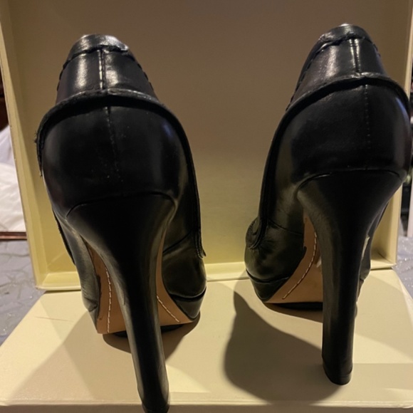 Brand new true religion black leather platform heels - Picture 5 of 7